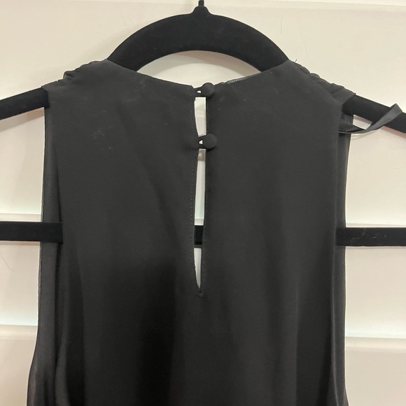 H&M Black Pleated Chiffon Dress - Picture 3 of 6